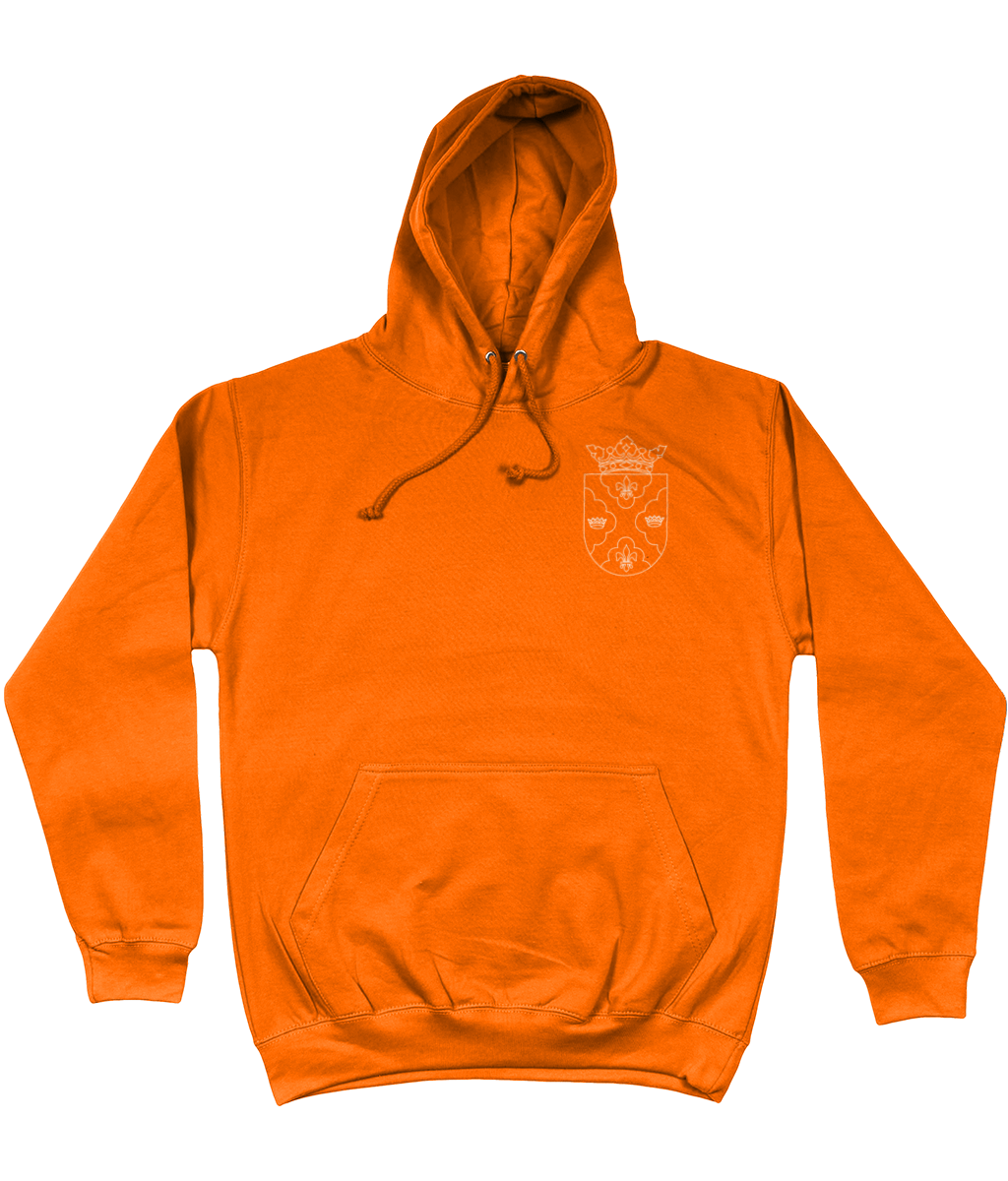 Hoodie Oranje - Hoogland Wapen Wit