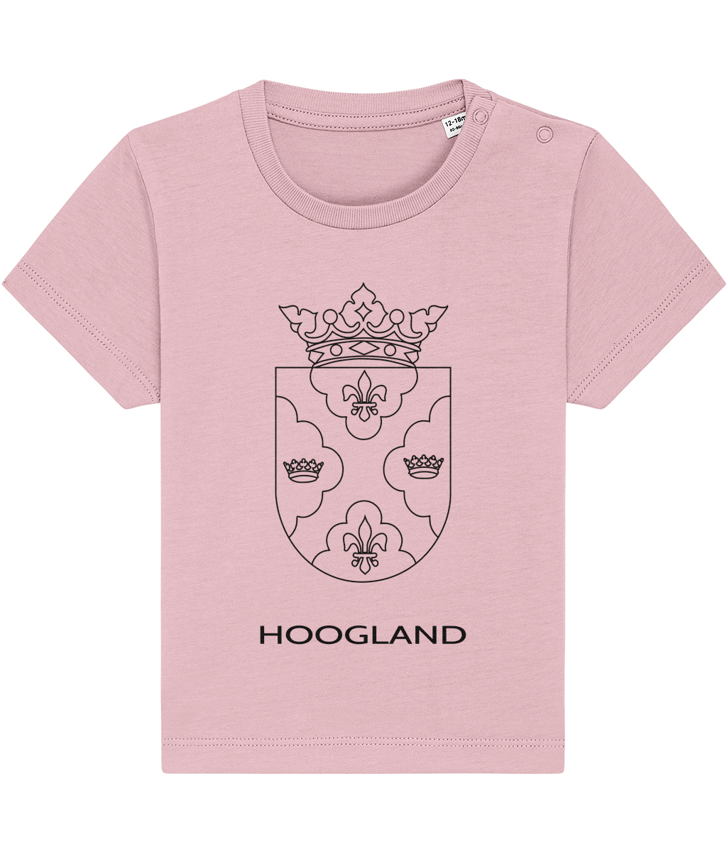 Shirt Roze Baby - Hoogland Wapen Zwart