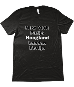 New York, Parijs, Hoogland, Londen, Berlijn - Tshirt